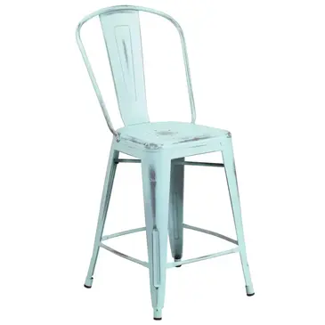 Flash Furniture ET-3534-24-DB-GG Bar Stool, Outdoor