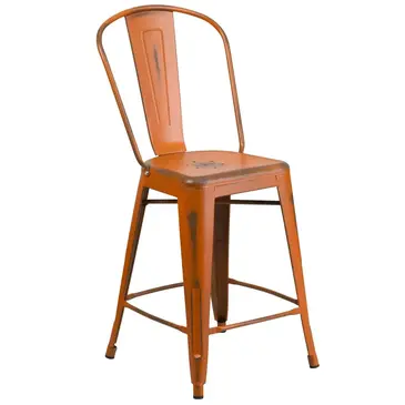 Flash Furniture ET-3534-24-OR-GG Bar Stool, Outdoor