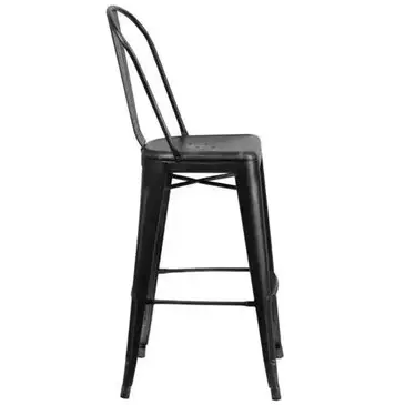 Flash Furniture ET-3534-30-BK-GG Bar Stool, Outdoor