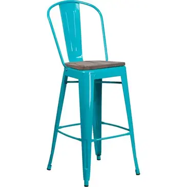 Flash Furniture ET-3534-30-CB-WD-GG Bar Stool, Indoor