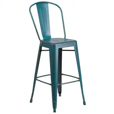 Flash Furniture ET-3534-30-KB-GG Bar Stool, Outdoor