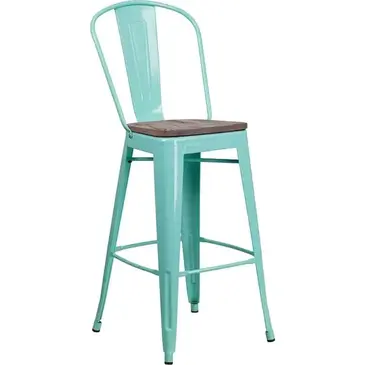 Flash Furniture ET-3534-30-MINT-WD-GG Bar Stool, Indoor