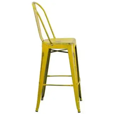 Flash Furniture ET-3534-30-YL-GG Bar Stool, Outdoor