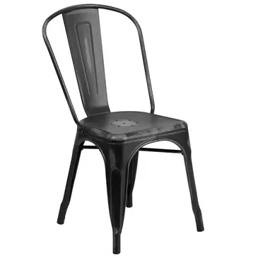 Flash Furniture ET-3534-BK-GG Chair, Side, Stacking, Outdoor