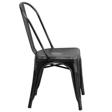 Flash Furniture ET-3534-BK-GG Chair, Side, Stacking, Outdoor