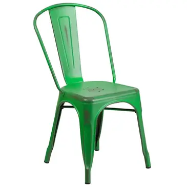 Flash Furniture ET-3534-GN-GG Chair, Side, Stacking, Outdoor