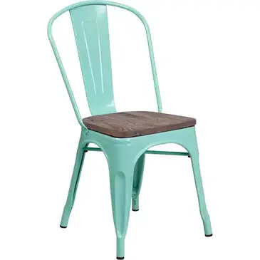 Flash Furniture ET-3534-MINT-WD-GG Chair, Side, Stacking, Indoor