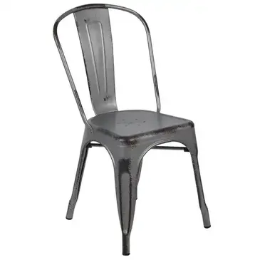 Flash Furniture ET-3534-SIL-GG Chair, Side, Stacking, Outdoor