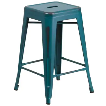 Flash Furniture ET-BT3503-24-KB-GG Bar Stool, Stacking, Indoor