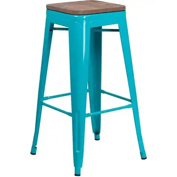 Flash Furniture ET-BT3503-30-CB-WD-GG Bar Stool, Stacking, Indoor