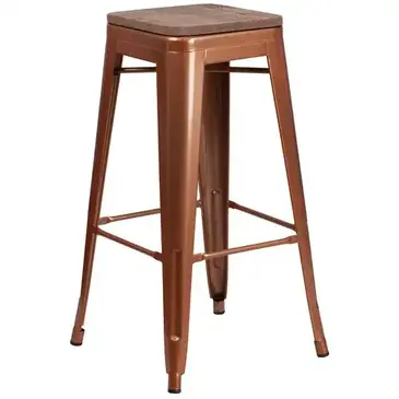 Flash Furniture ET-BT3503-30-POC-WD-GG Bar Stool, Stacking, Indoor