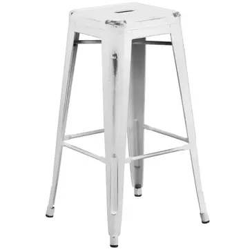 Flash Furniture ET-BT3503-30-WH-GG Bar Stool, Stacking, Indoor