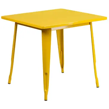 Flash Furniture ET-CT002-1-YL-GG Table, Indoor, Dining Height