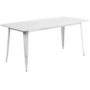 Flash Furniture ET-CT005-WH-GG Table, Indoor, Dining Height