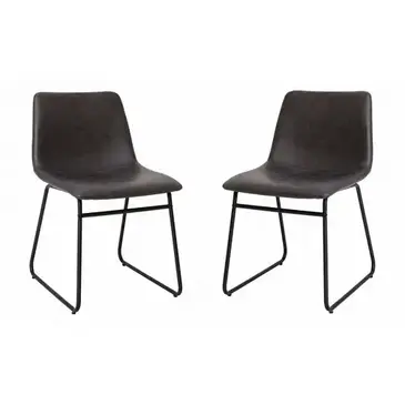 Flash Furniture ET-ER18345-18-GY-BK-GG Chair, Side, Indoor