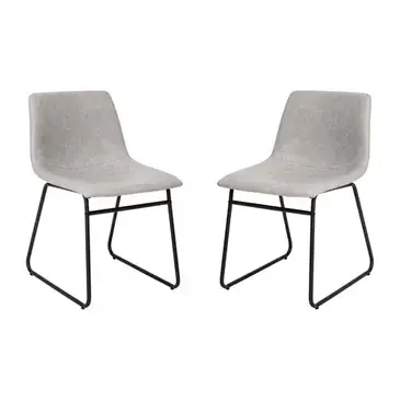 Flash Furniture ET-ER18345-18-LG-BK-GG Chair, Side, Indoor