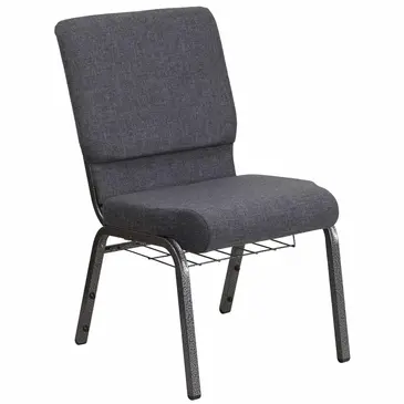 Flash Furniture FD-CH02185-SV-DKGY-BAS-GG Chair, Side, Stacking, Indoor