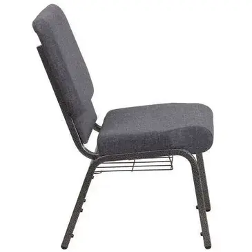 Flash Furniture FD-CH02185-SV-DKGY-BAS-GG Chair, Side, Stacking, Indoor