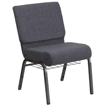 Flash Furniture FD-CH0221-4-SV-DKGY-BAS-GG Chair, Side, Stacking, Indoor