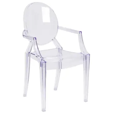 Flash Furniture FH-124-APC-CLR-GG Chair, Side, Stacking, Outdoor