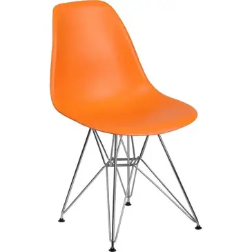 Flash Furniture FH-130-CPP1-OR-GG Chair, Side, Indoor