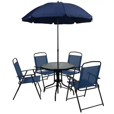 Flash Furniture GM-202012-NV-GG Chair & Table Set, Outdoor