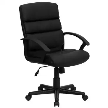 Flash Furniture GO-1004-BK-LEA-GG Chair, Swivel