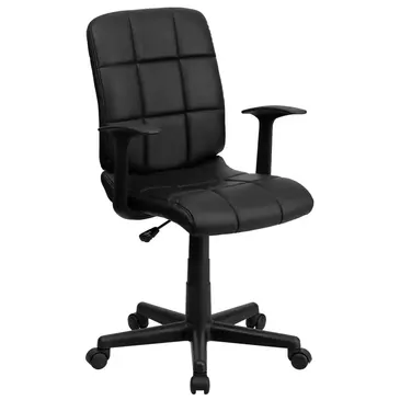 Flash Furniture GO-1691-1-BK-A-GG Chair, Swivel