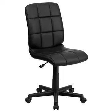 Flash Furniture GO-1691-1-BK-GG Chair, Swivel