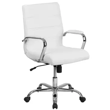Flash Furniture GO-2286M-WH-GG Chair, Swivel