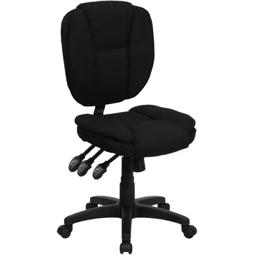 Flash Furniture GO-930F-BK-GG Chair, Swivel