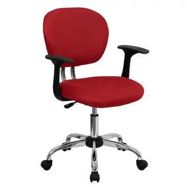Flash Furniture H-2376-F-RED-ARMS-GG Chair, Swivel