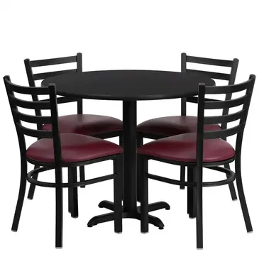 Flash Furniture HDBF1005-GG Chair & Table Set, Indoor
