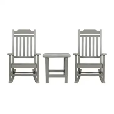 Flash Furniture JJ-C14703-2-T14001-GY-GG Chair & Table Set, Outdoor