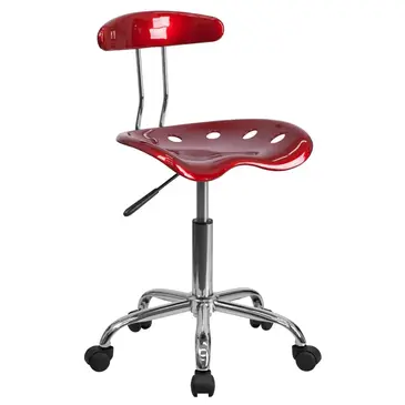 Flash Furniture LF-214-WINERED-GG Chair, Swivel