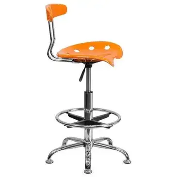 Flash Furniture LF-215-ORANGEYELLOW-GG Work Stool