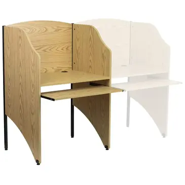 Flash Furniture MT-M6201-OAK-GG Study Carrel