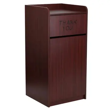 Flash Furniture MT-M8520-TRA-MAH-GG Trash Receptacle, Indoor