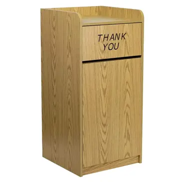 Flash Furniture MT-M8520-TRA-OAK-GG Trash Receptacle, Indoor