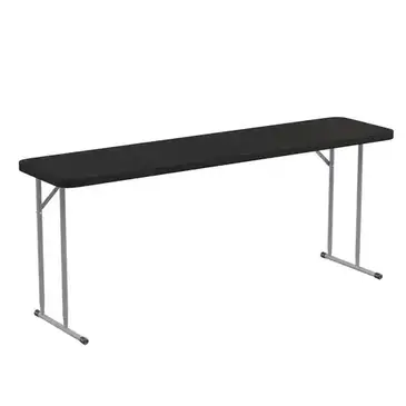 Flash Furniture RB-1872-BK-GG Folding Table, Rectangle