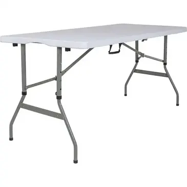 Flash Furniture RB-3050FH-ADJ-GG Folding Table, Rectangle