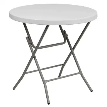 Flash Furniture RB-32R-GW-GG Folding Table, Round