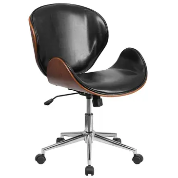 Flash Furniture SD-SDM-2240-5-BK-GG Chair, Swivel