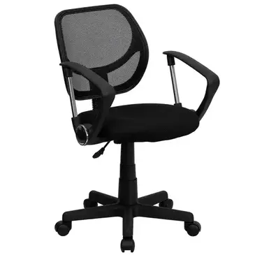 Flash Furniture WA-3074-BK-A-GG Chair, Swivel