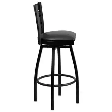 Flash Furniture XU-6F8B-XSWVL-BLKV-GG Bar Stool, Swivel, Indoor