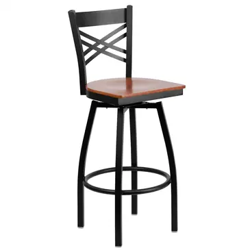 Flash Furniture XU-6F8B-XSWVL-CHYW-GG Bar Stool, Swivel, Indoor