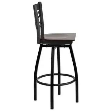 Flash Furniture XU-6F8B-XSWVL-WALW-GG Bar Stool, Swivel, Indoor