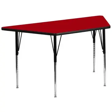 Flash Furniture XU-A3060-TRAP-RED-T-A-GG Table, Indoor, Activity