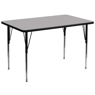 Flash Furniture XU-A3672-REC-GY-H-A-GG Table, Indoor, Activity