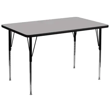 Flash Furniture XU-A3672-REC-GY-T-A-GG Table, Indoor, Activity